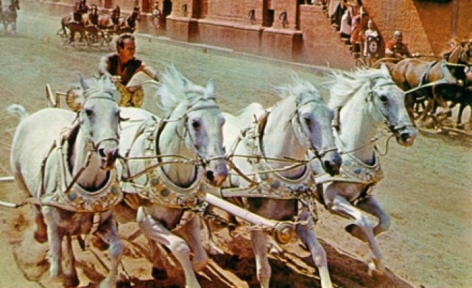 Picture from Huston to Replace Heston in New Ben-Hur Movie