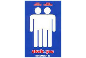 Still shot from the movie: Stuck on You.