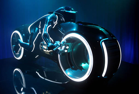 Still shot from the movie Tron Legacy